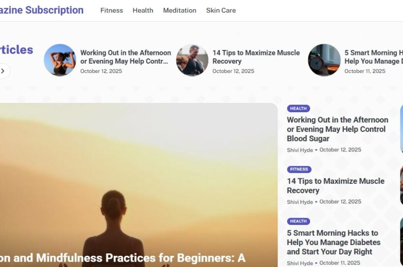 Magazine Subscription: Your Ultimate Source for Diverse News and Updates Health Magazine Subscription